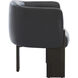 Trine Dark Brown / Vintage Black Night Leather Lounge Chair